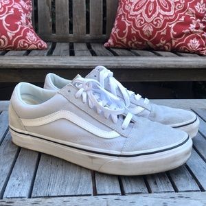 Light Grey Suede Old Skool Vans